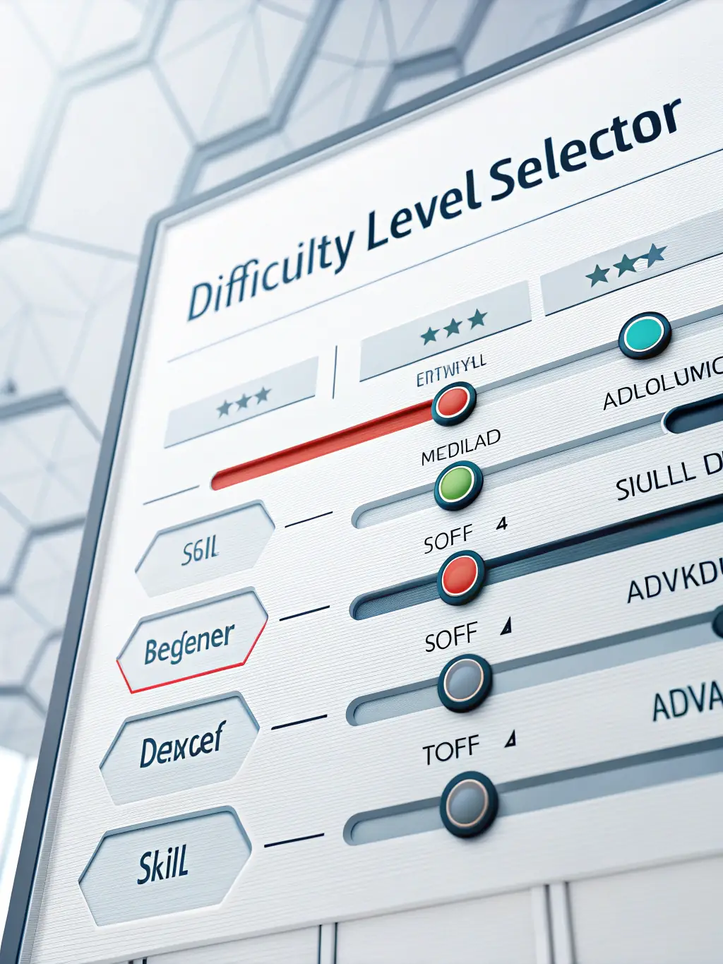 A screenshot showcasing the AI-powered adaptive difficulty feature in one of Extraordinary Entertainment's puzzle games, with the AI dynamically adjusting the puzzle complexity based on the player's performance.